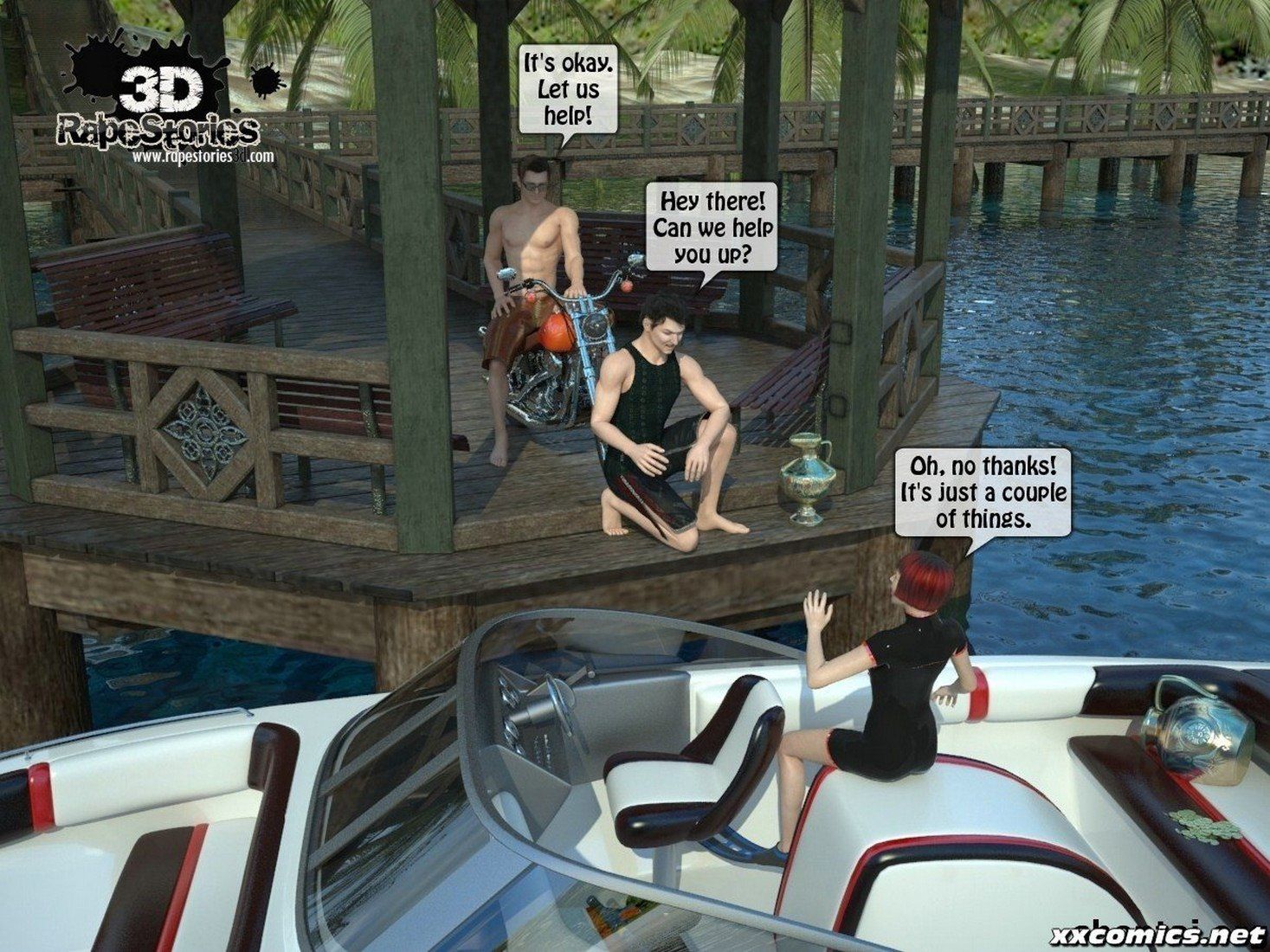3D Rape-Forced at the boat page 2
