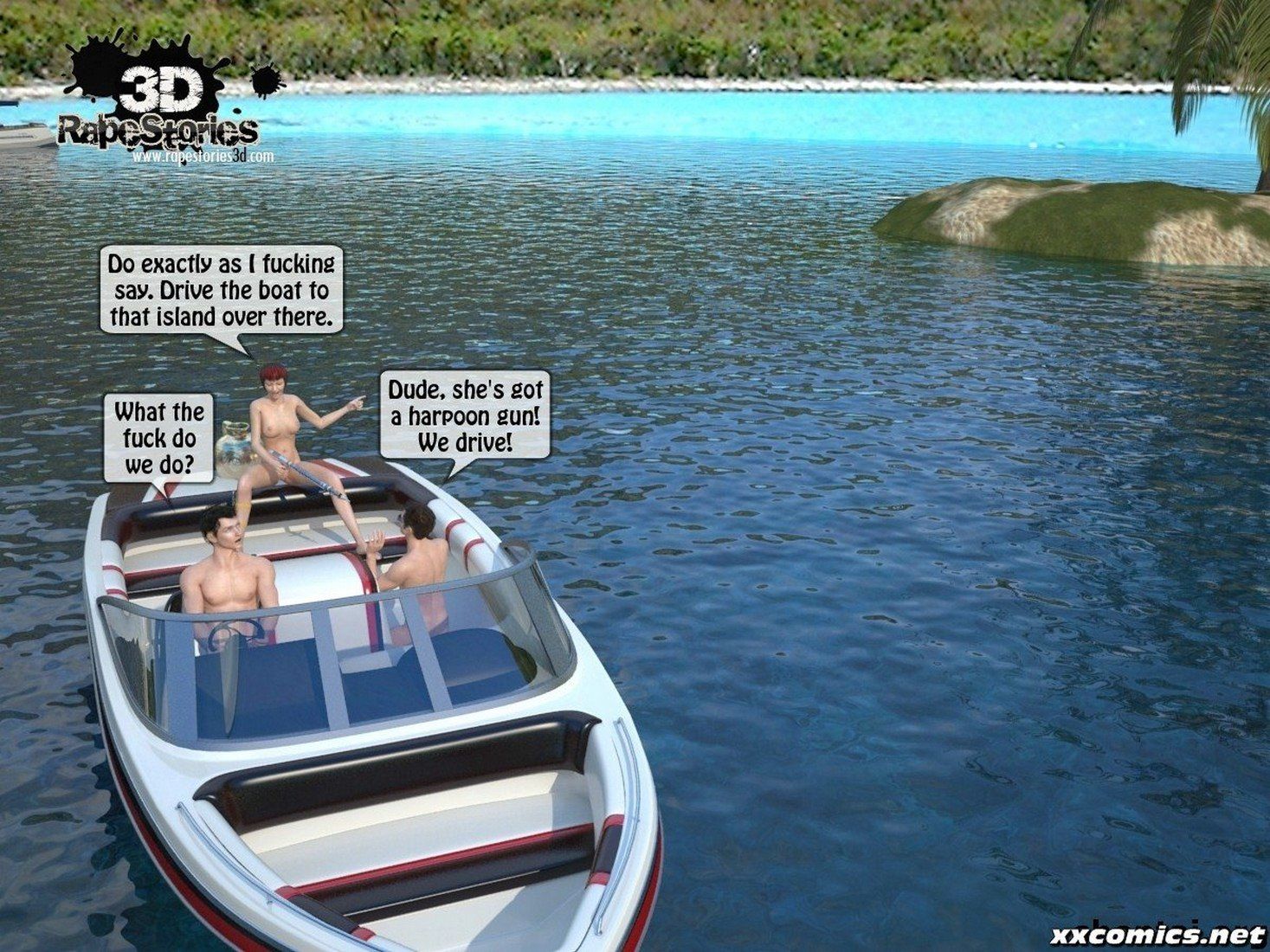 3D Rape-Forced at the boat page 30
