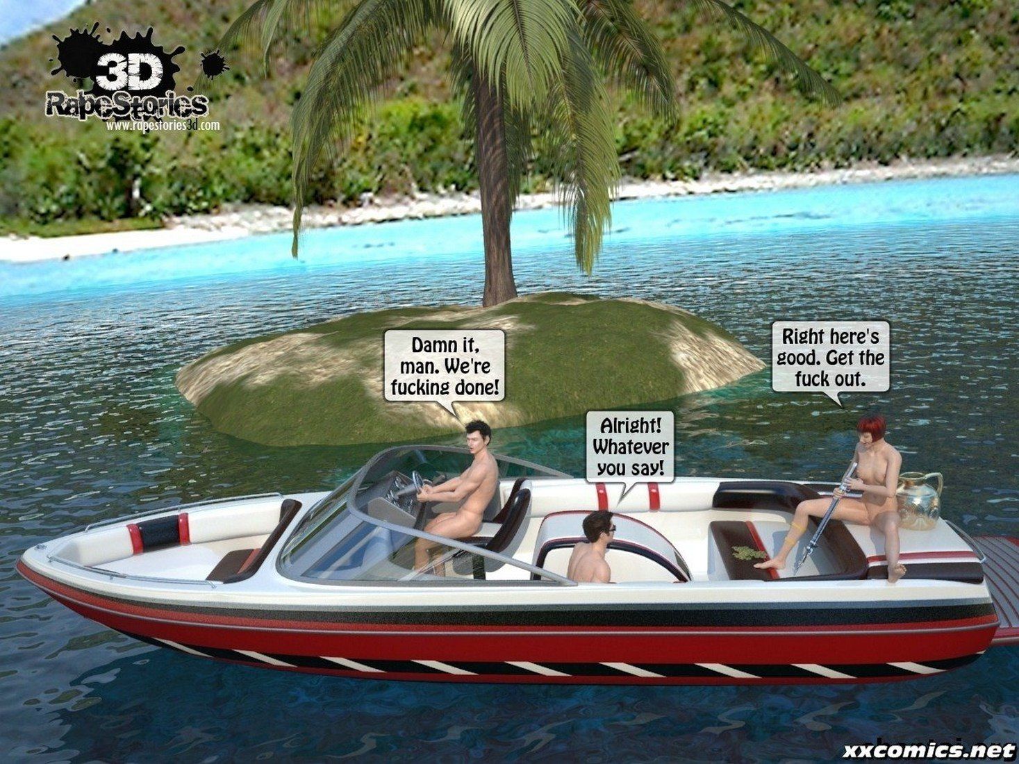 3D Rape-Forced at the boat page 31