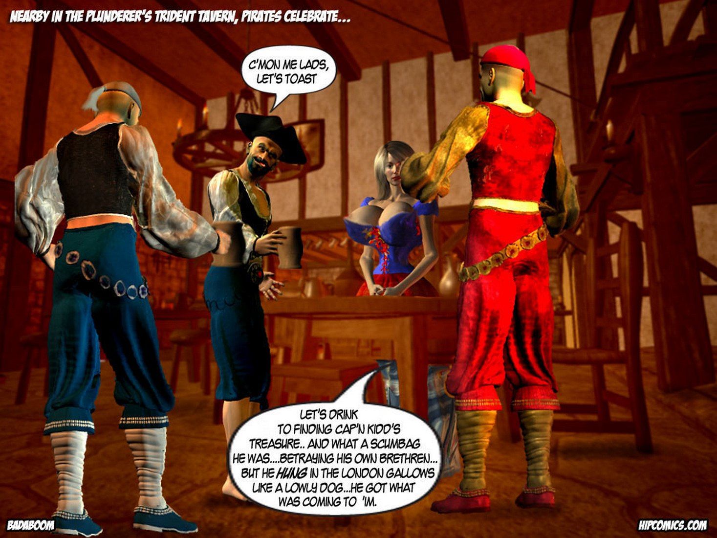 Busty Girl 3D Sex Comics-She Pirates 1 page 28