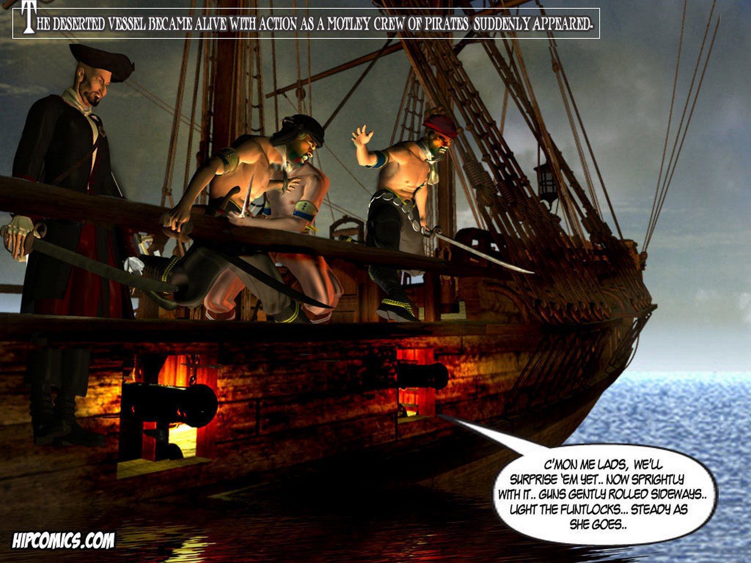Busty Girl 3D Sex Comics-She Pirates 1 page 6