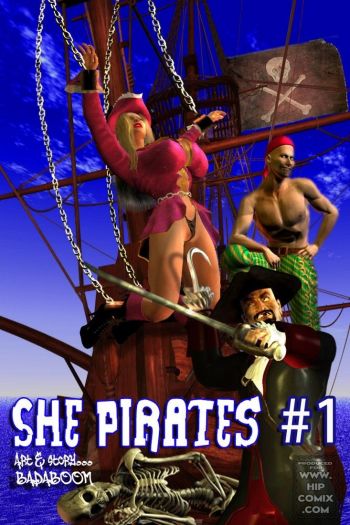 Busty Girl 3D Sex Comics-She Pirates 1 cover