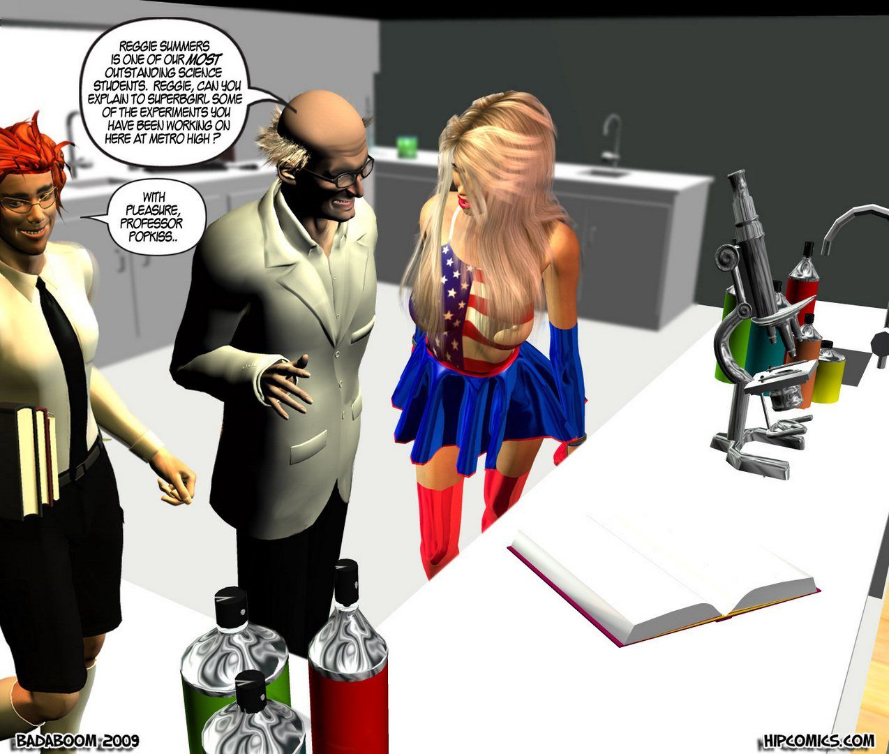 The case of the shrinking Superbgirl01-3D Sex page 16