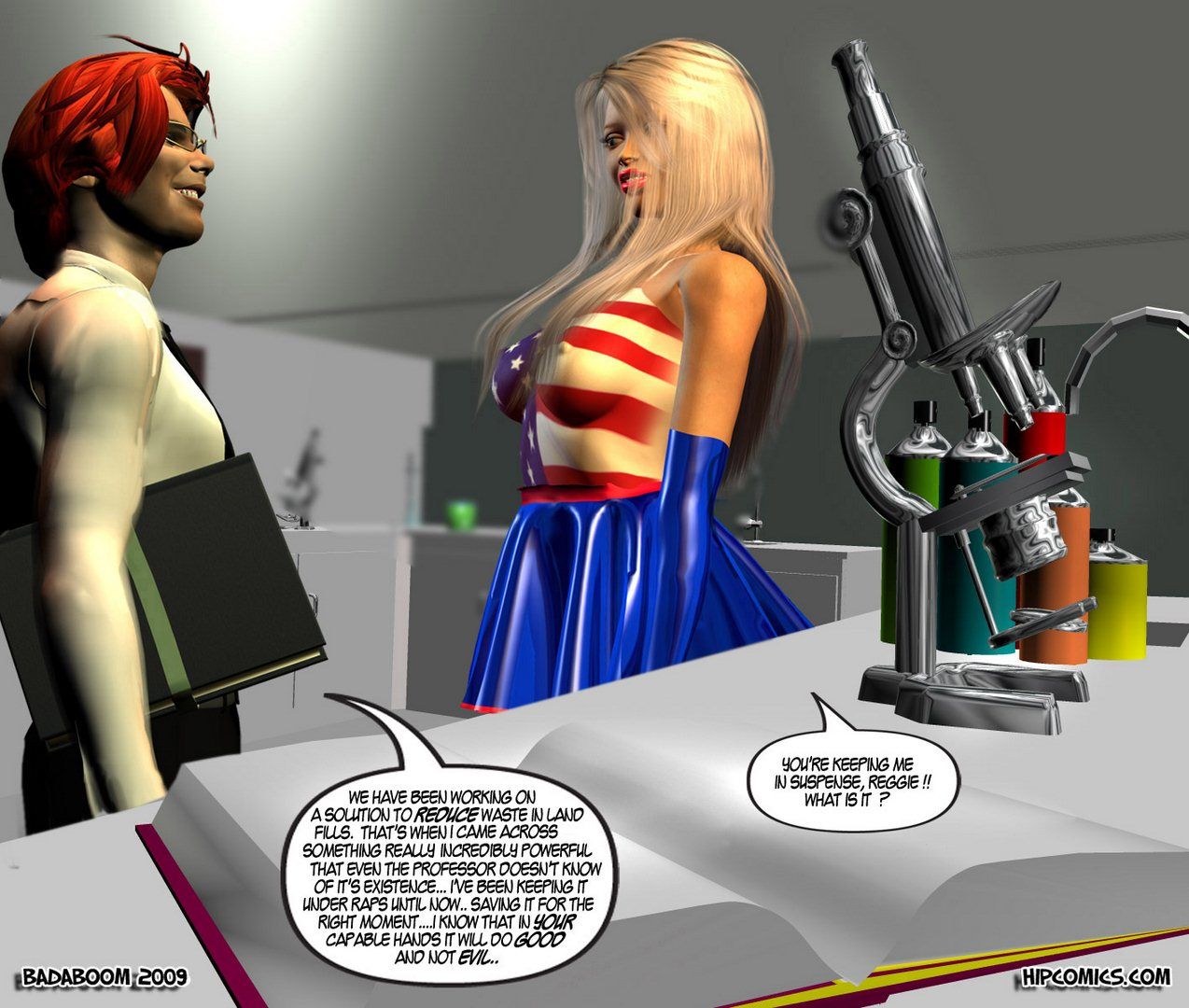 The case of the shrinking Superbgirl01-3D Sex page 17