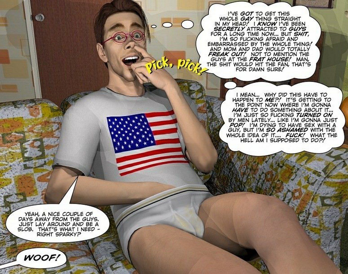 Gay 3D Porn Comics-CumingOut page 2