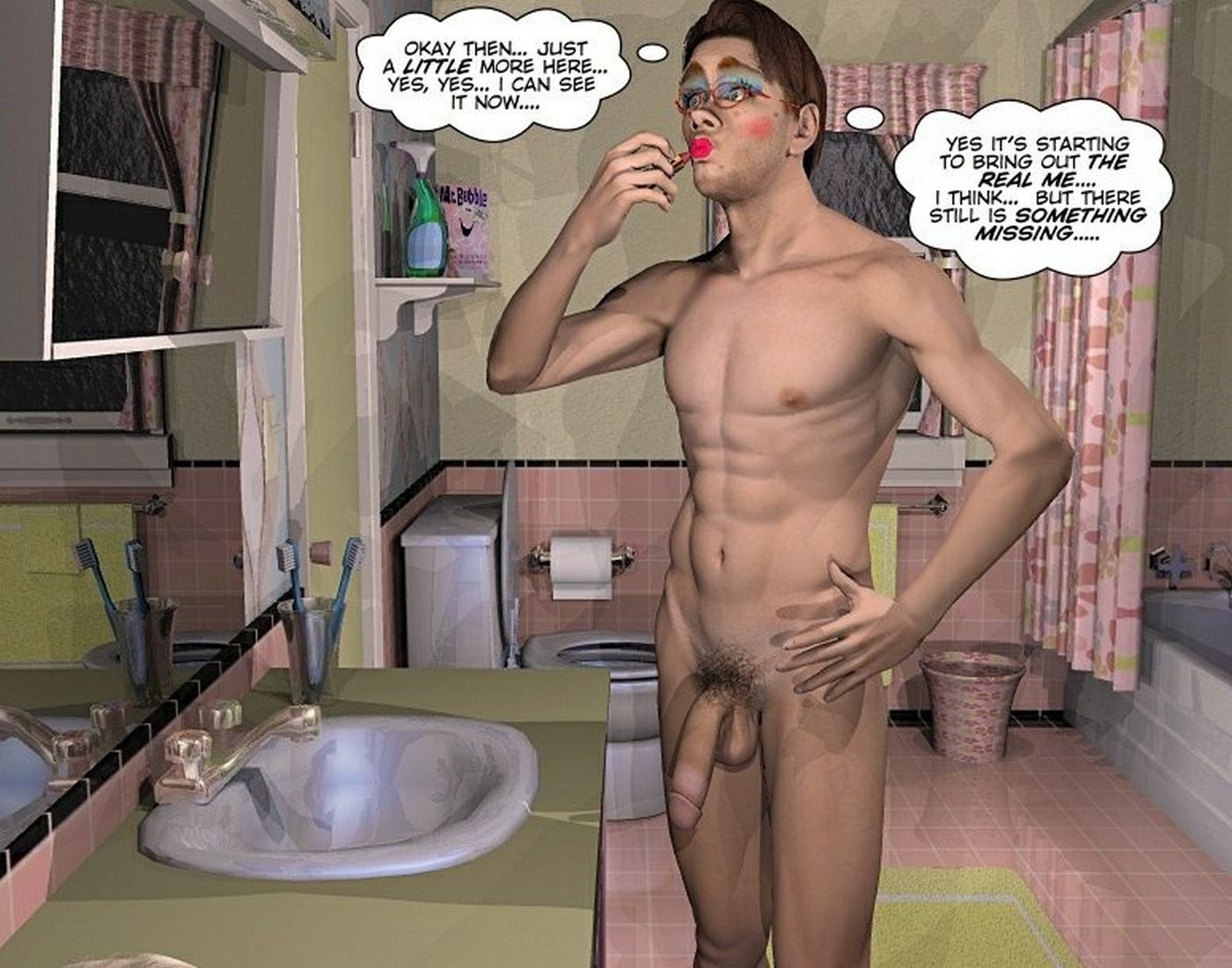 Gay 3D Porn Comics-CumingOut page 35