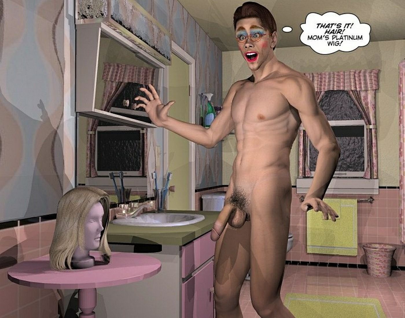 Gay 3D Porn Comics-CumingOut page 36
