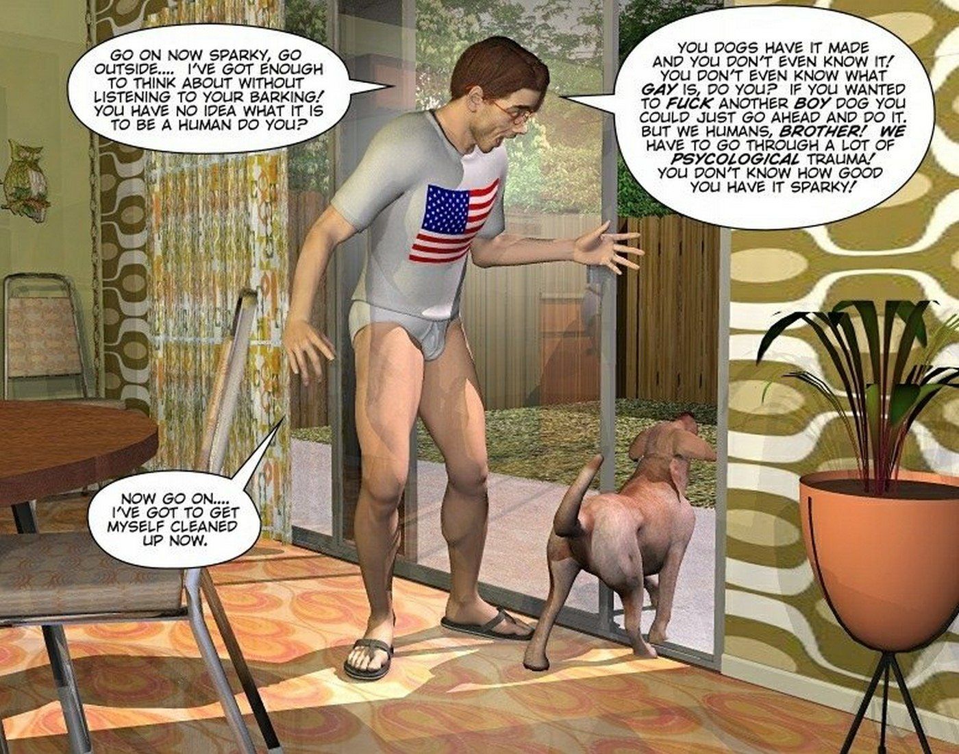 Gay 3D Porn Comics-CumingOut page 8