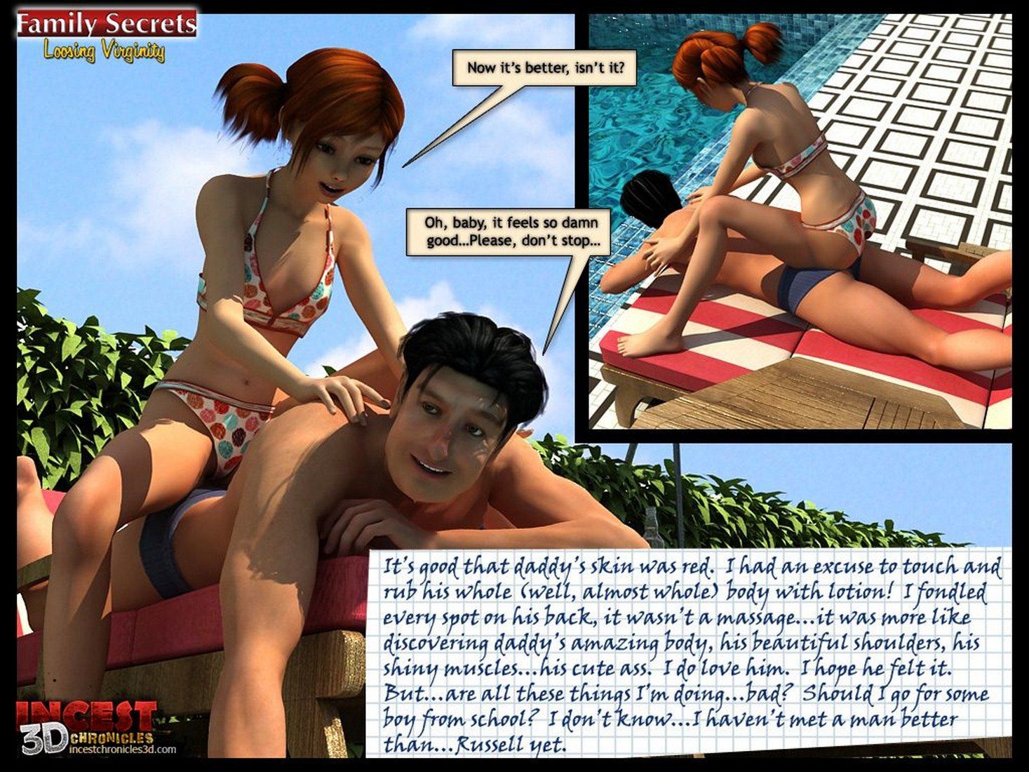 3D Sex Comics-Family Secrets-Loosing Veginity page 14