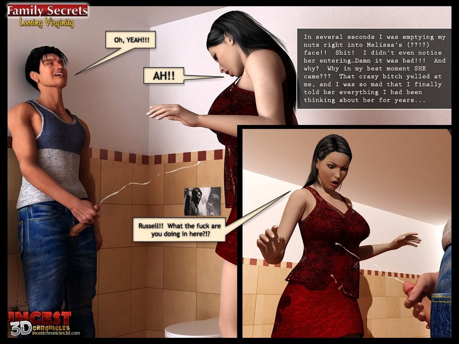 3D Sex Comics-Family Secrets-Loosing Veginity page 34
