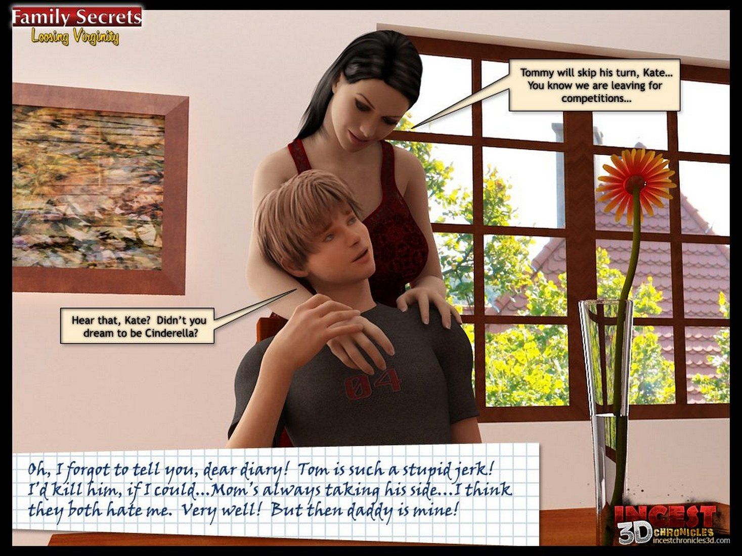 3D Sex Comics-Family Secrets-Loosing Veginity page 4