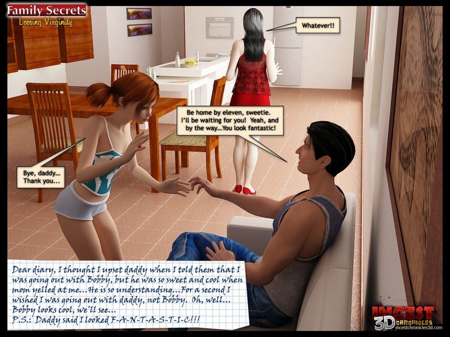 3D Sex Comics-Family Secrets-Loosing Veginity page 41