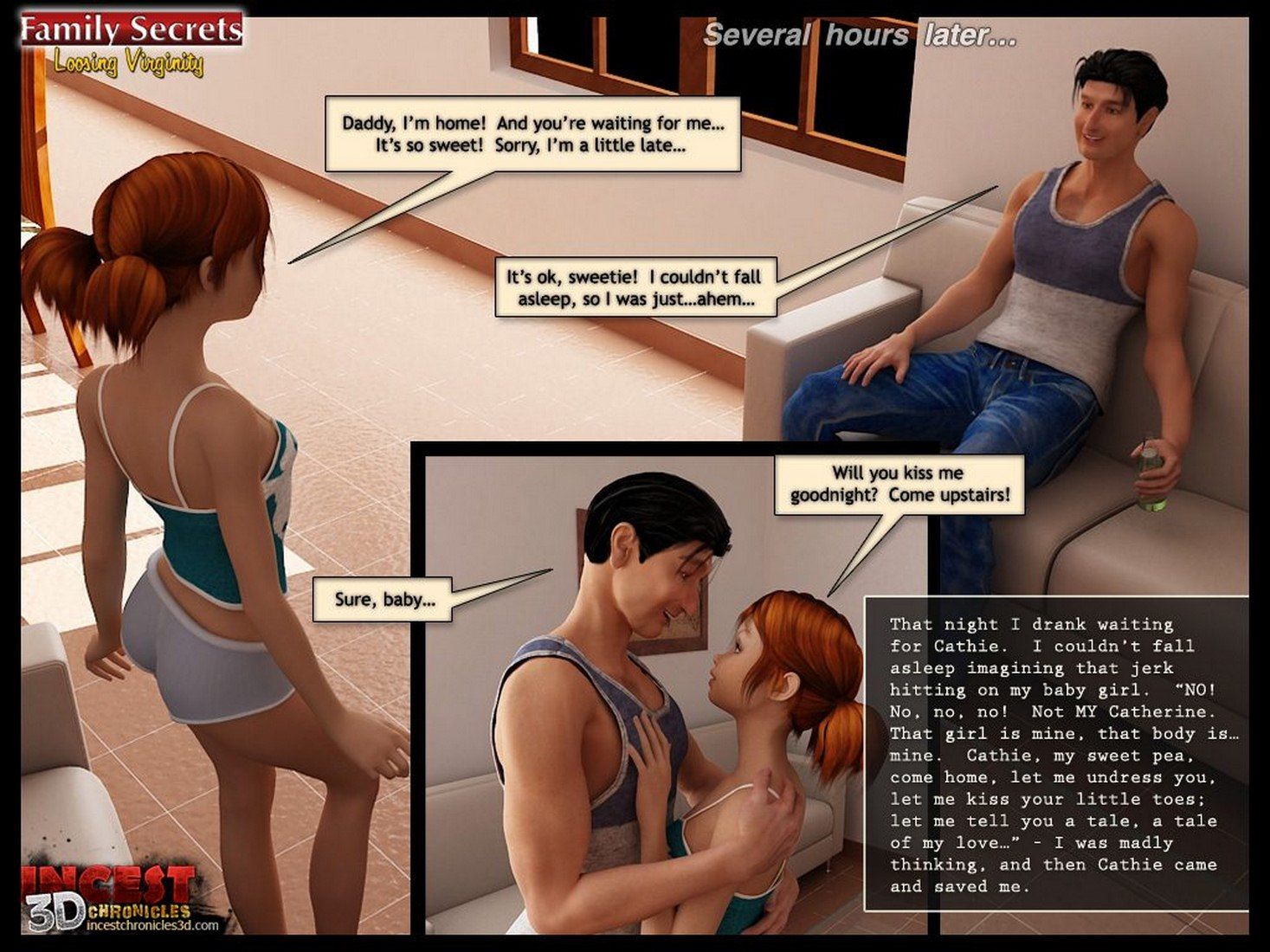 3D Sex Comics-Family Secrets-Loosing Veginity page 42