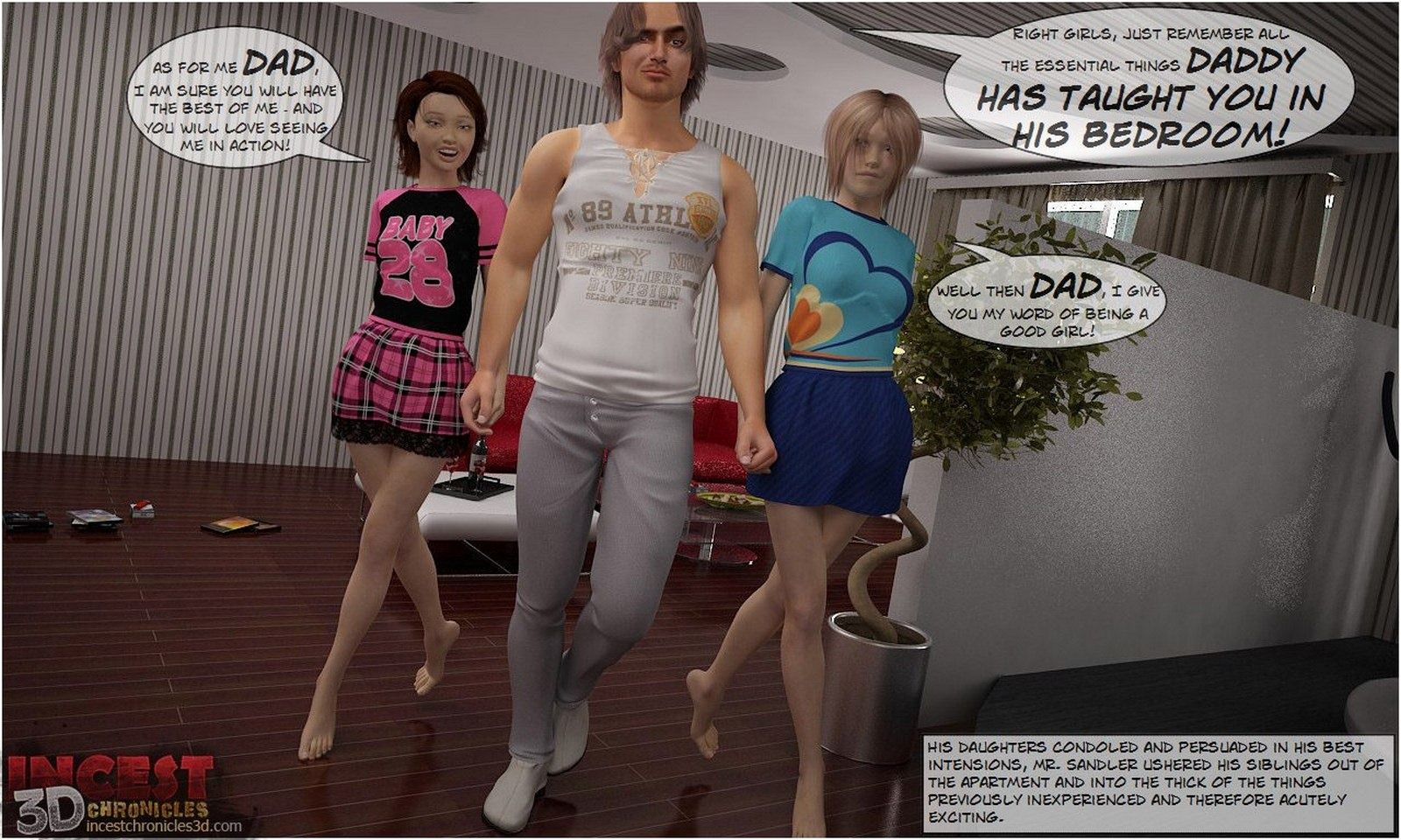 3D Family Sex Comics-Two Family page 4
