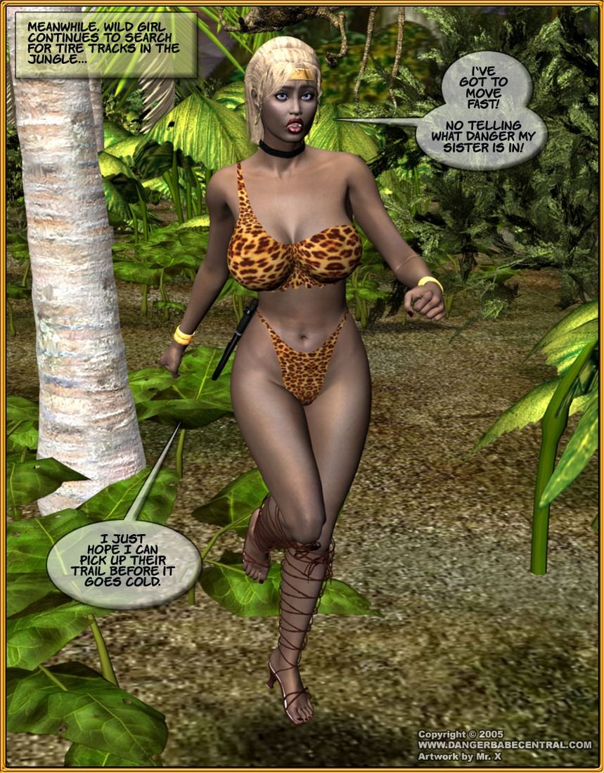Jungle Babe and Wild Girl vs White Slavers-3D page 20