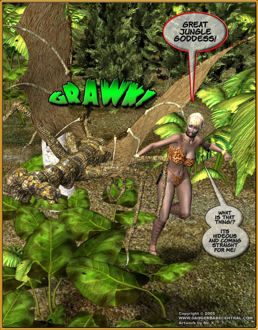 Jungle Babe and Wild Girl vs White Slavers-3D page 21