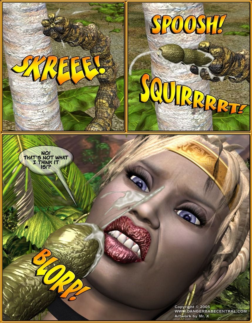 Jungle Babe and Wild Girl vs White Slavers-3D page 28