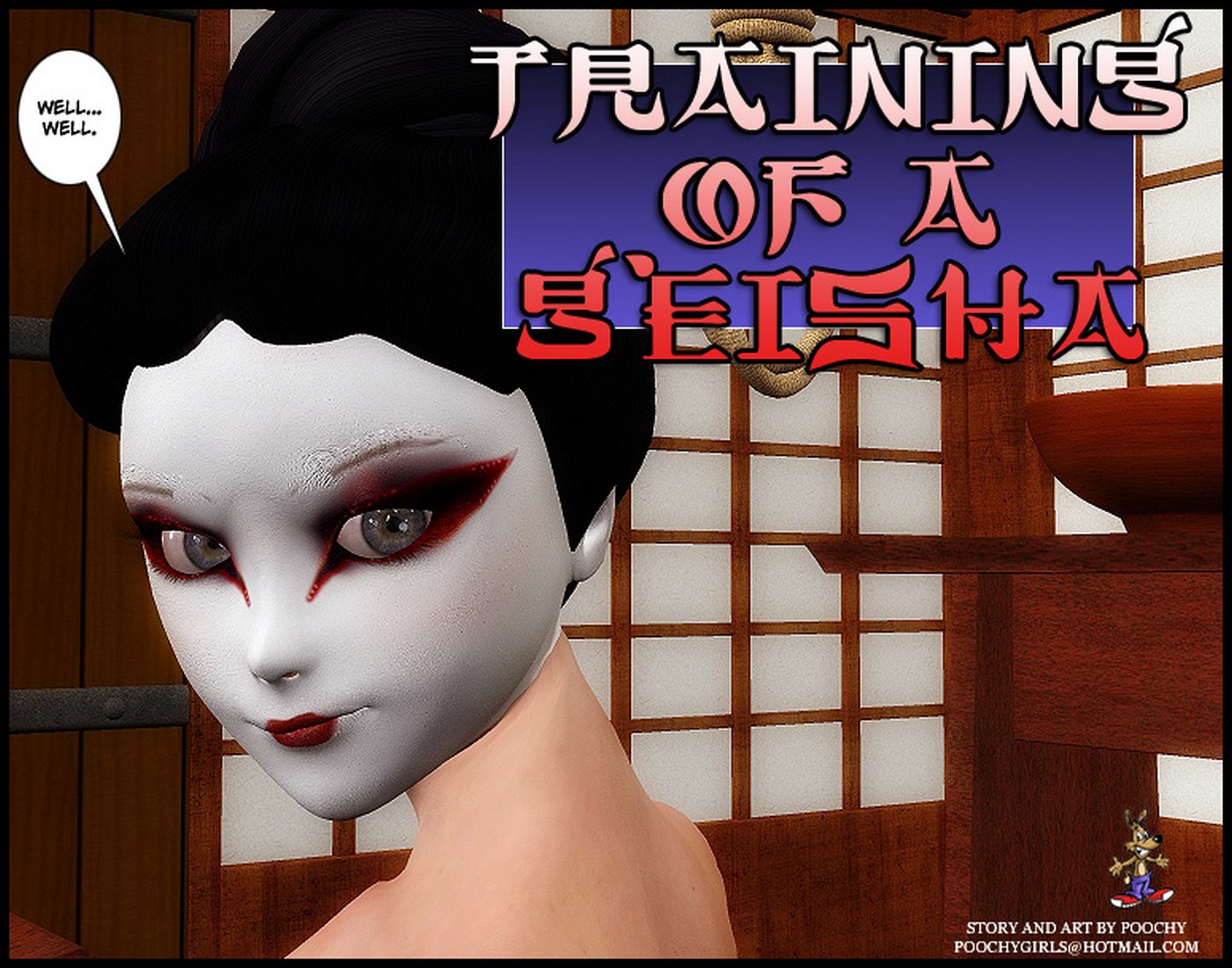Training of a Geisha-Poochy Comix page 1