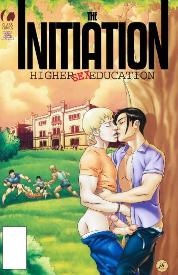 Gay Comics-The Initiation Higher sex education cover