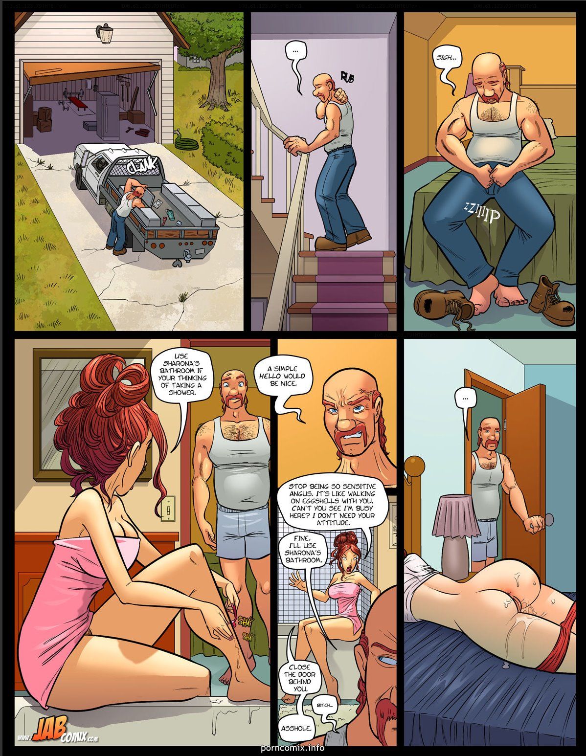 Jab Comix - My Hot Ass Neighbor 5, Incest page 14