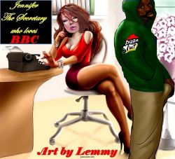 [lemmy] Jennifer - the Secretary, Interracial