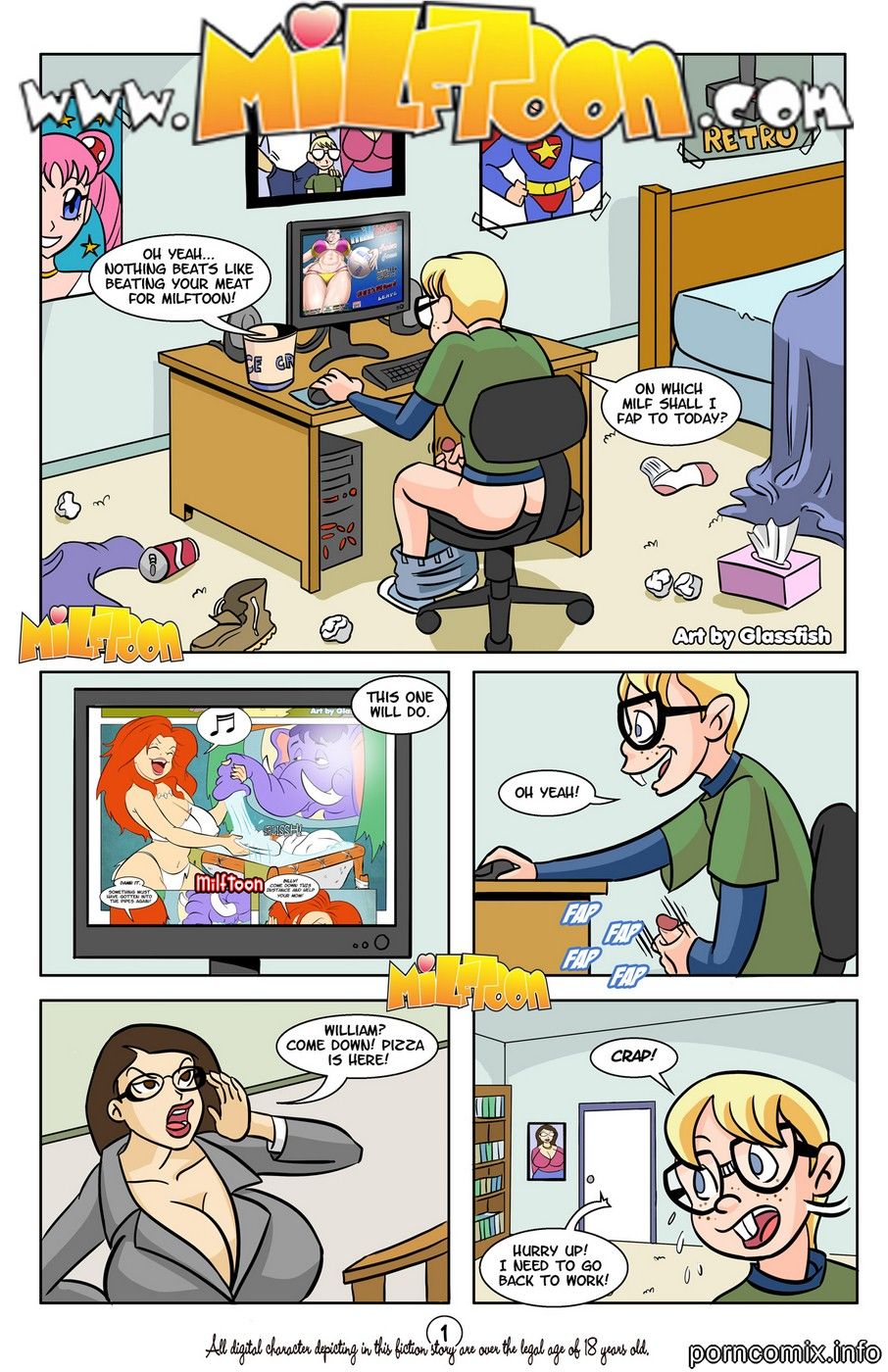 Milftoon - Business Before Pleasure page 1