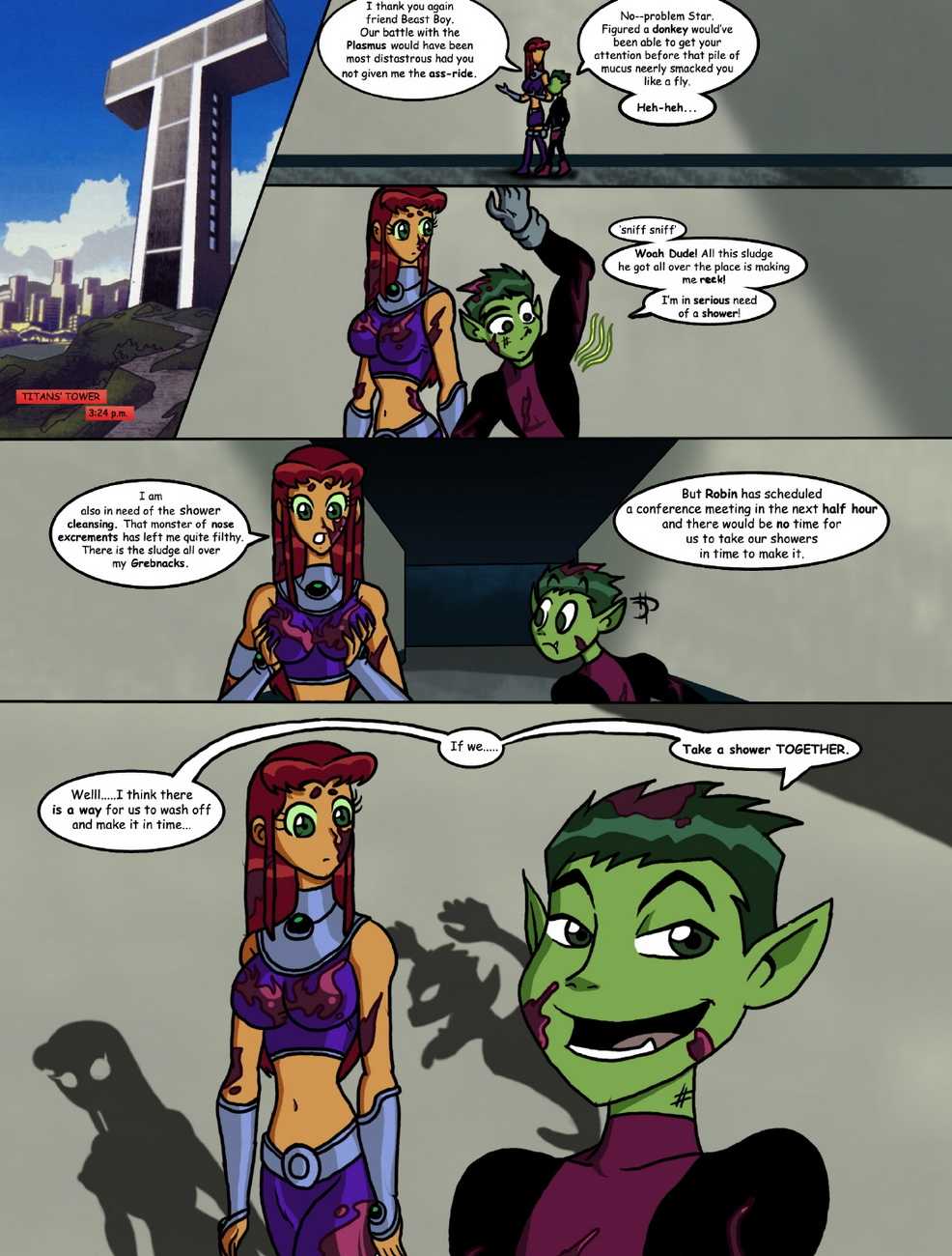 Starfire's Shared Shower page 2