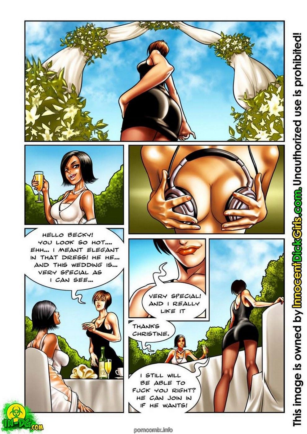 Innocent Dickgirls - The Weeding page 3