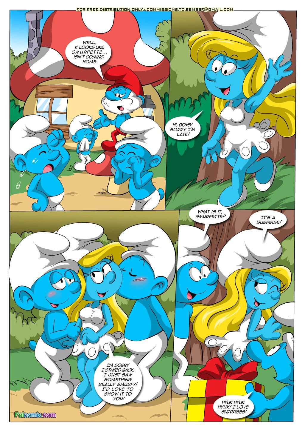 [Palcomix] Blue Light District (The Smurfs) page 4