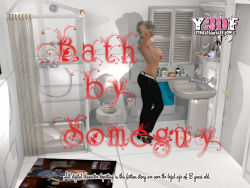 Y3DF - Bath-Mom son incest bathroom sex