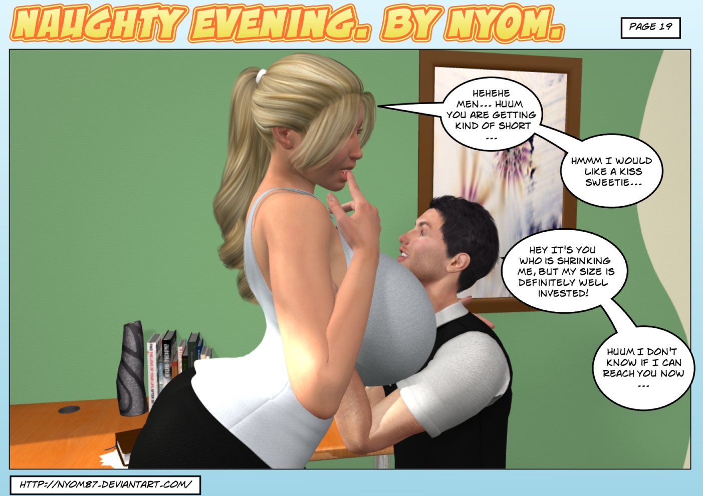 Nyom87 - Naughty evening,3D Big Boobs page 19