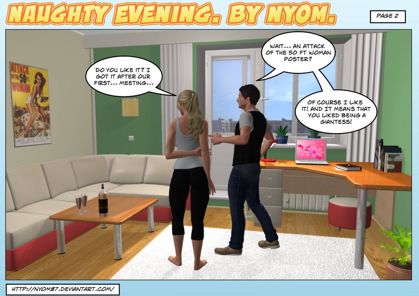 Nyom87 - Naughty evening,3D Big Boobs page 2