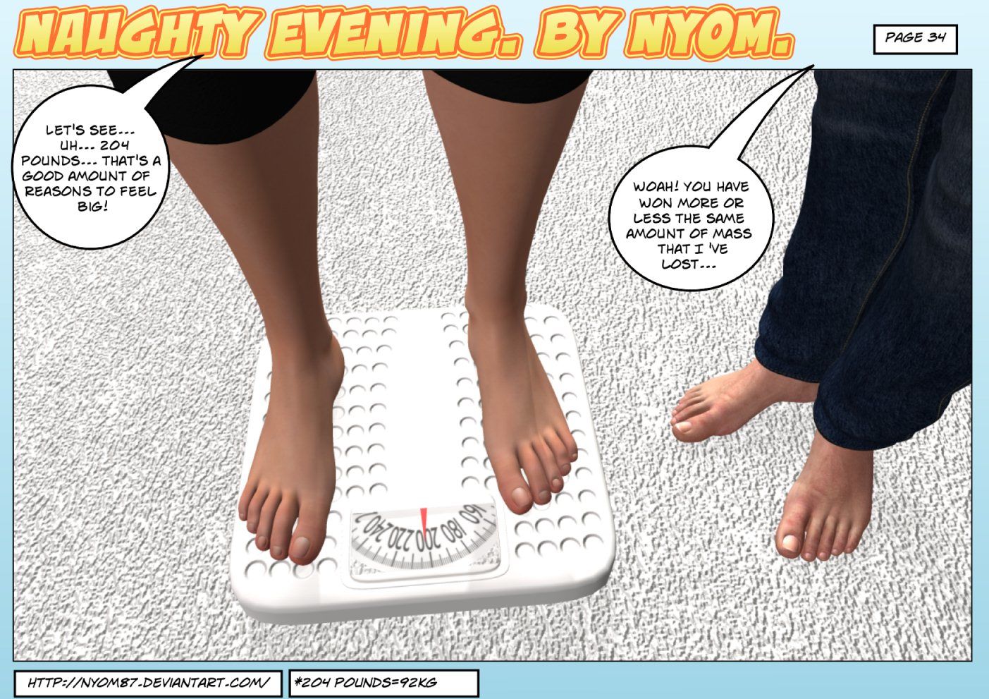 Nyom87 - Naughty evening,3D Big Boobs page 34