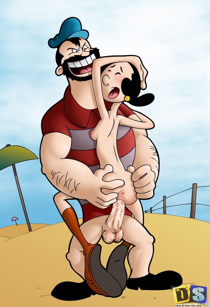 Popeye and Olive Oyl Cartoon Sex page 5.