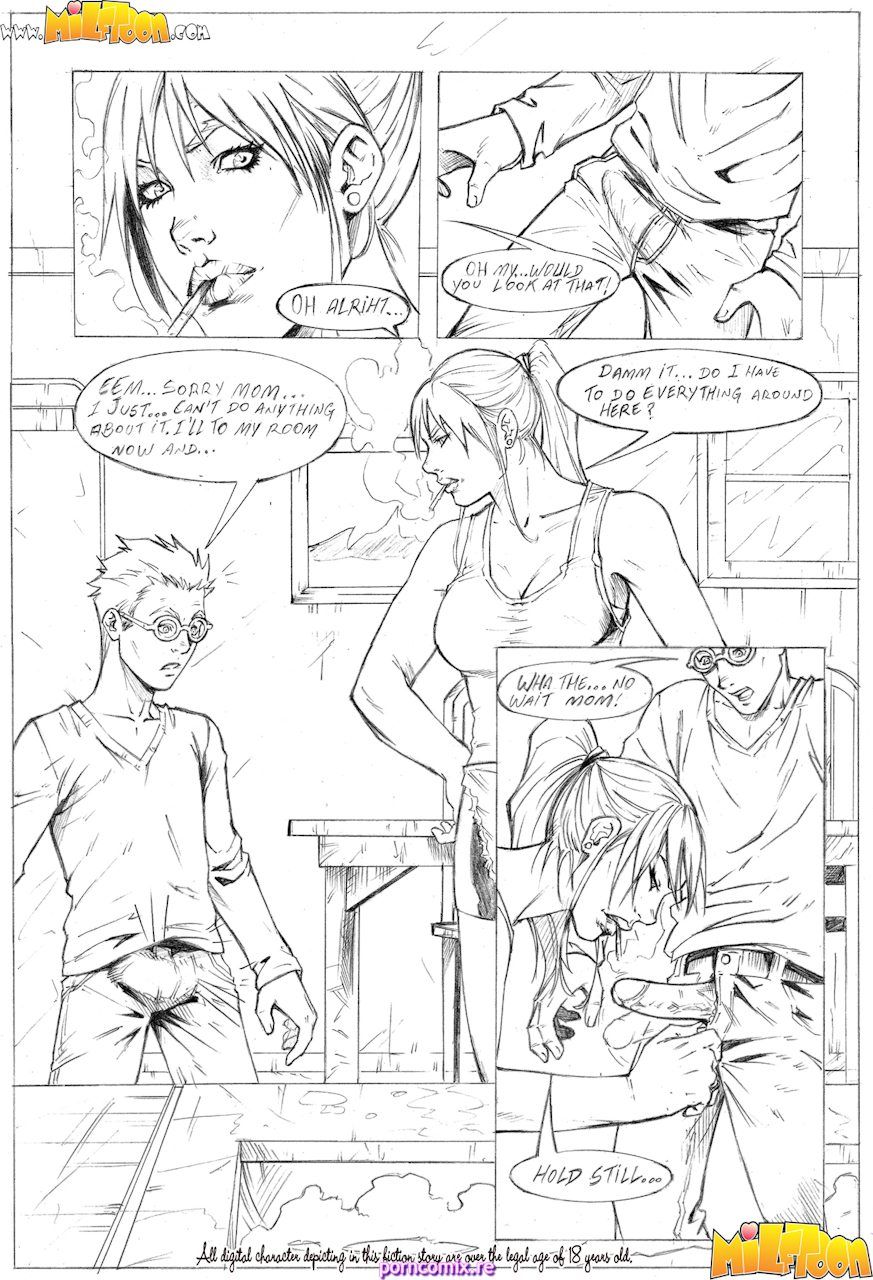 Milftoon - Chores-Busty mother and son fuck page 7