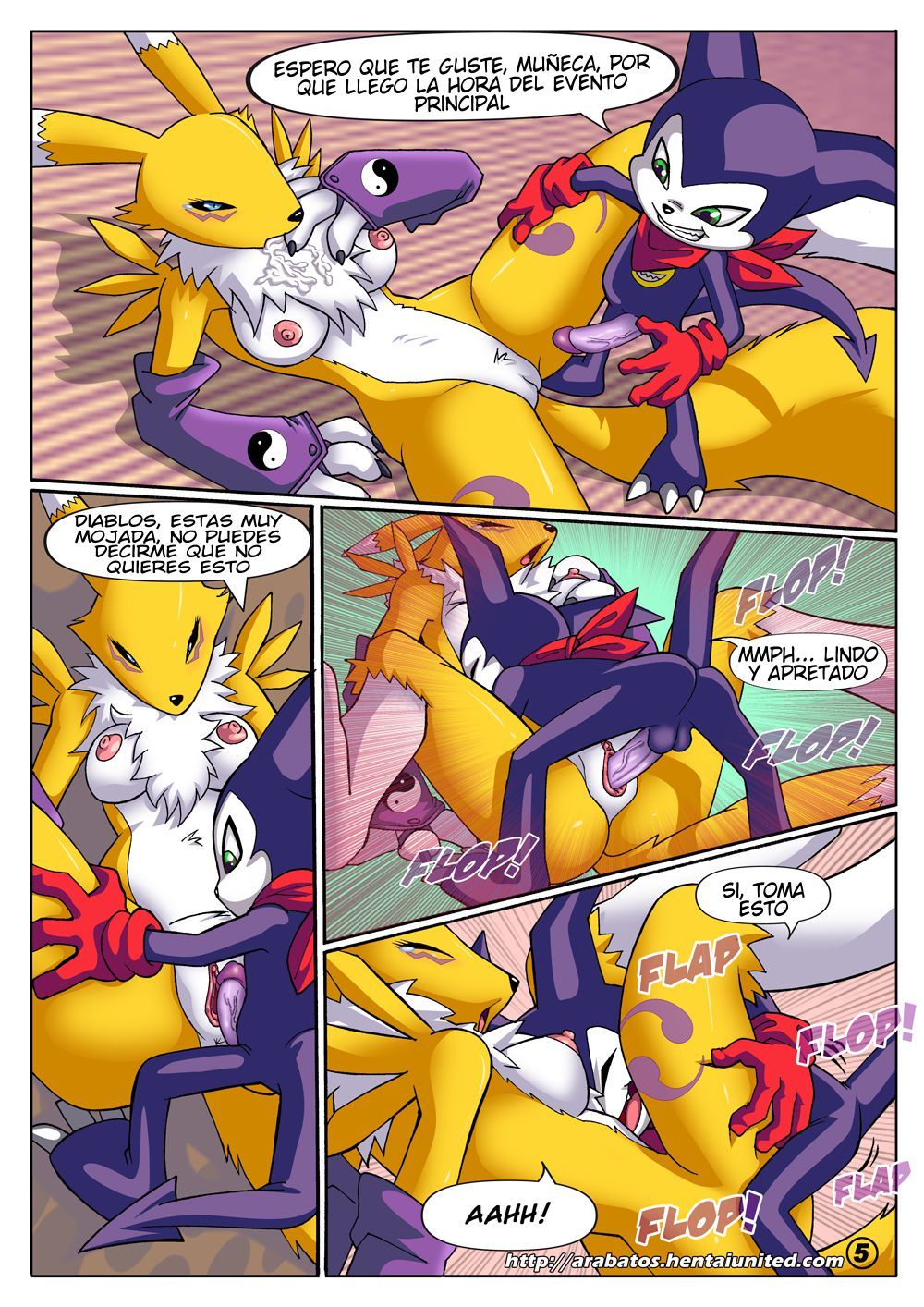 Arabatos - Digimon - furry toon sex page 5