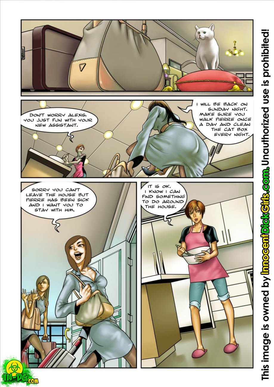 Innocent Dickgirls-The Housesitter page 3