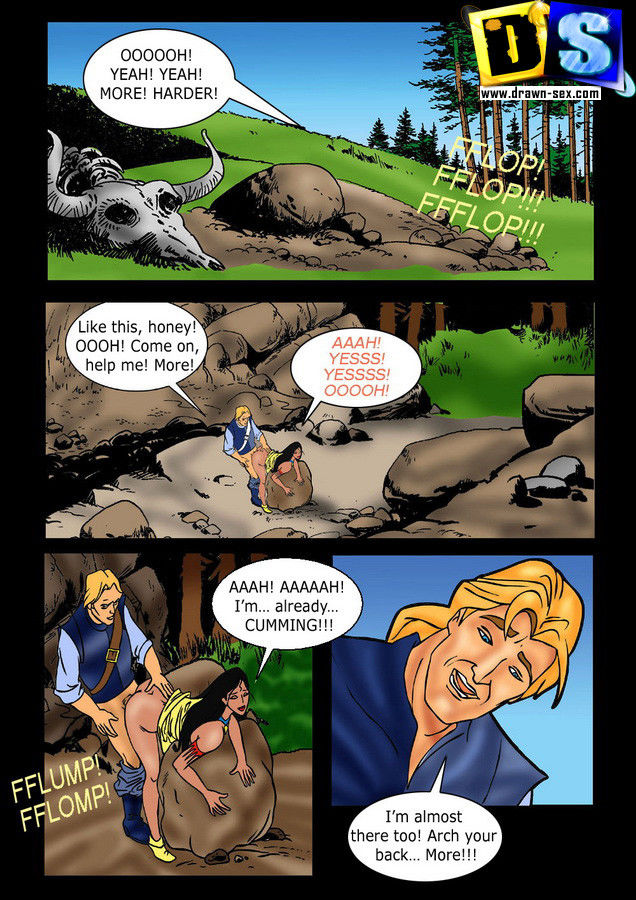 Pocahontas - Traitor,Drawn Sex cartoon page 1