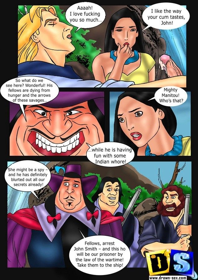 Pocahontas - Traitor,Drawn Sex cartoon page 4