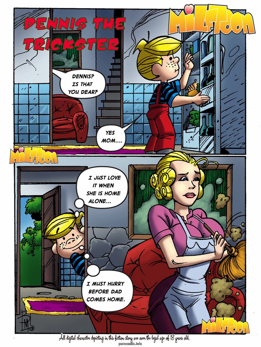 Milftoon - Dennis the Trickster, Incest page 1