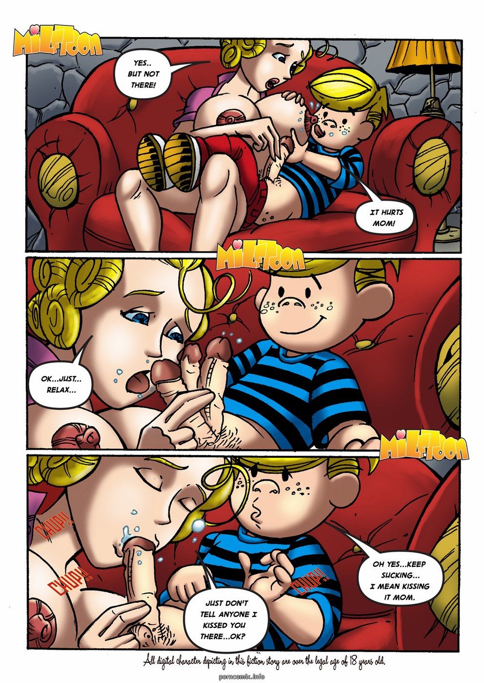 Milftoon - Dennis the Trickster, Incest page 7