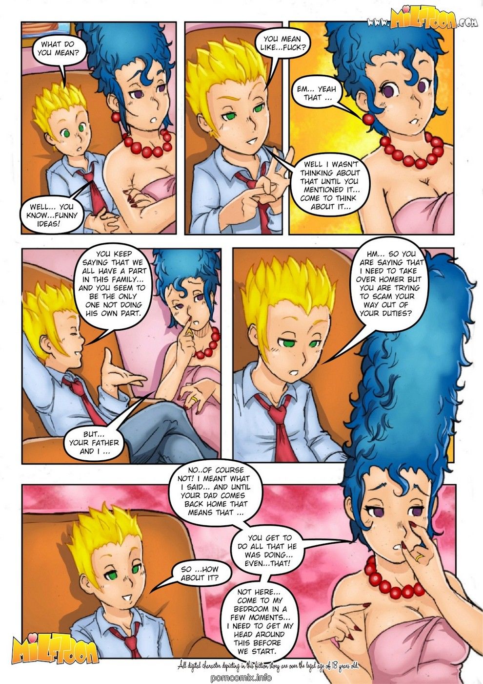 Milftoon - The Simpsons - incest Family page 9