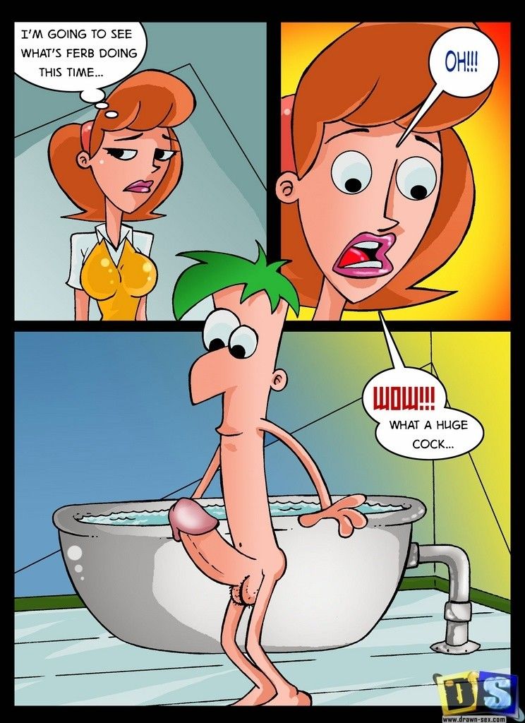 Phineas And Ferb - Moms Treasure, Drawn Sex page 1