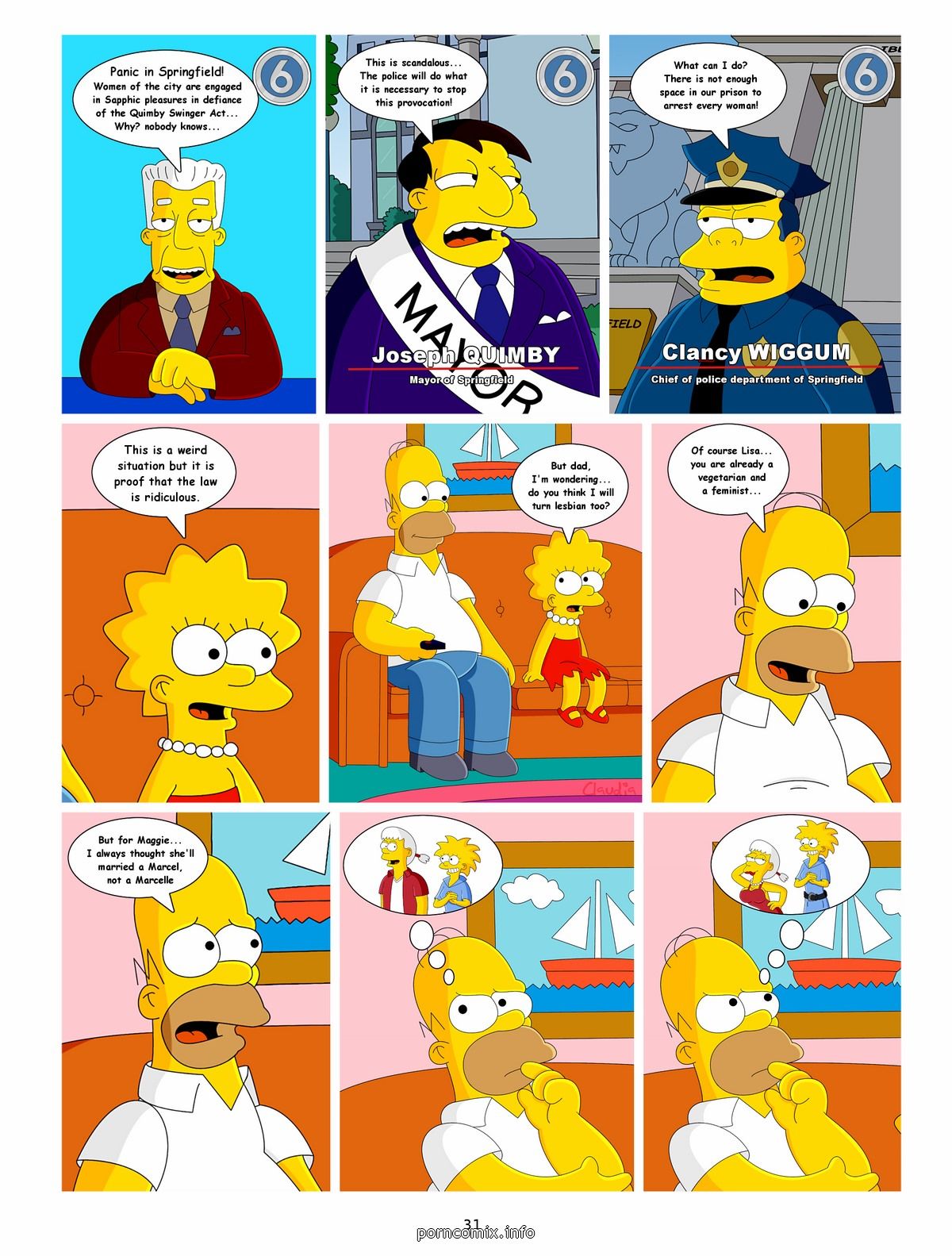 The Simpsons-Conquest of Springfield,Claudia page 32