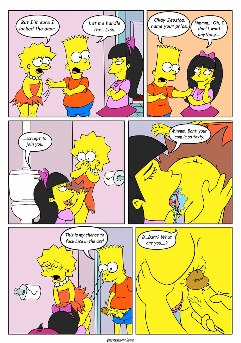 Simpsons comics busted porn