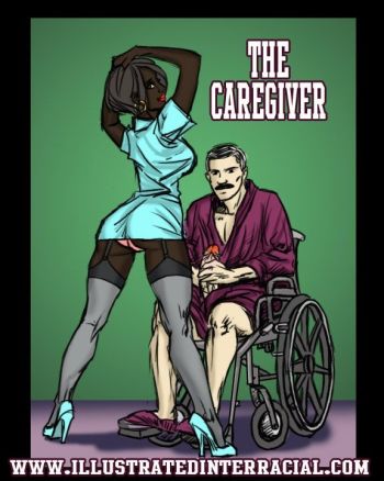 The Caregiver - illustrated interracial cover