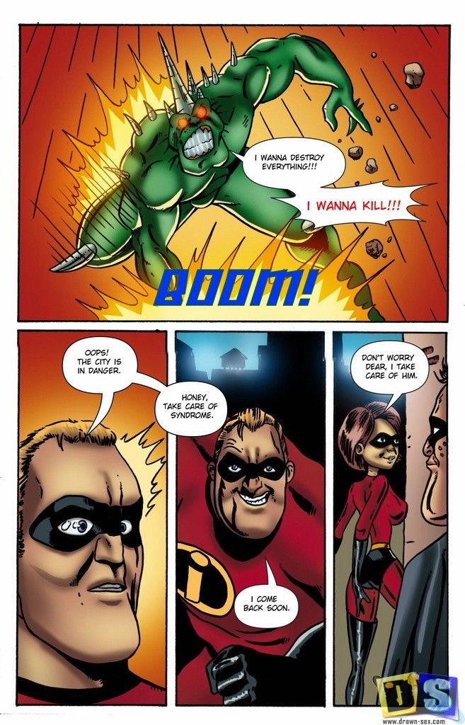 Incredibles - Drawn Sex, Cartoon page 1