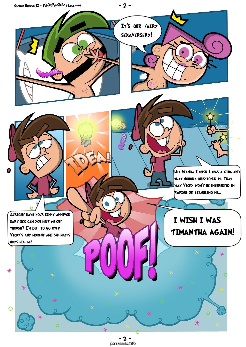 Fairly Oddparents Poof Porn - Fairly OddParents Gender Bender II [FairyCosmo] Page 3 - Free Porn Comics