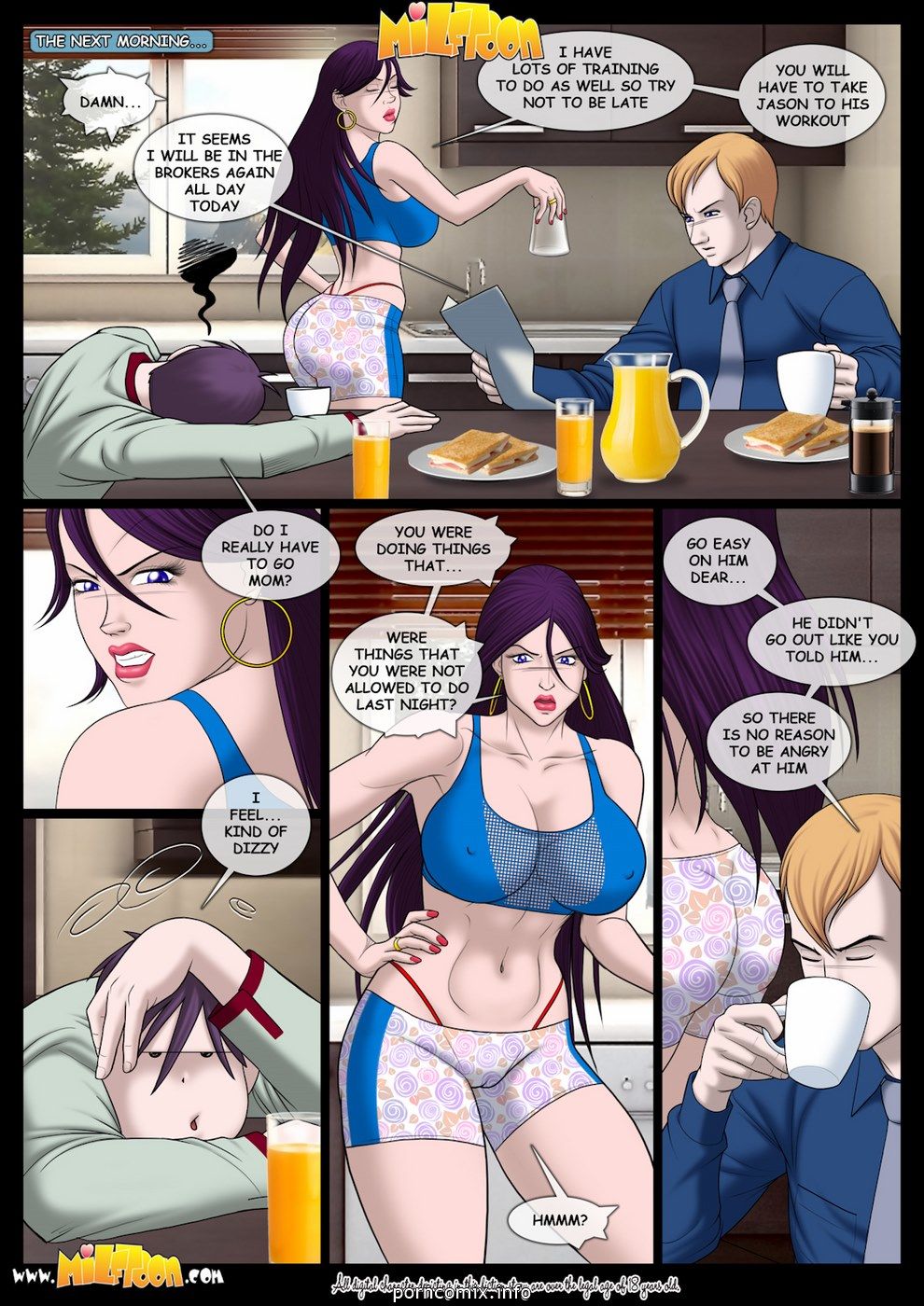 Milftoon - After Party 2, Incest Online page 1