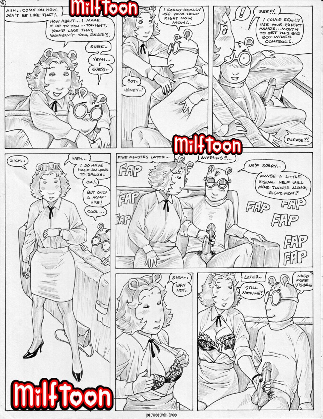 Milftoon - Arthur, Mom Son Incest page 3